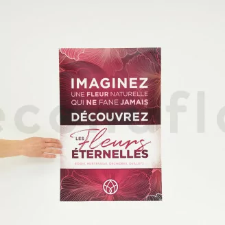 Affiche &laquo;Fleurs Eternelles&raquo; - 60 x 40 cm