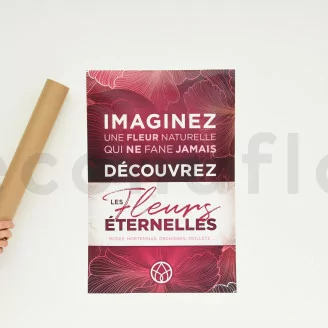 Affiche &laquo;Fleurs Eternelles&raquo; - 60 x 40 cm