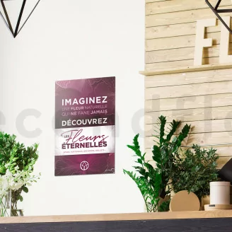 Affiche &laquo;Fleurs Eternelles&raquo; - 60 x 40 cm