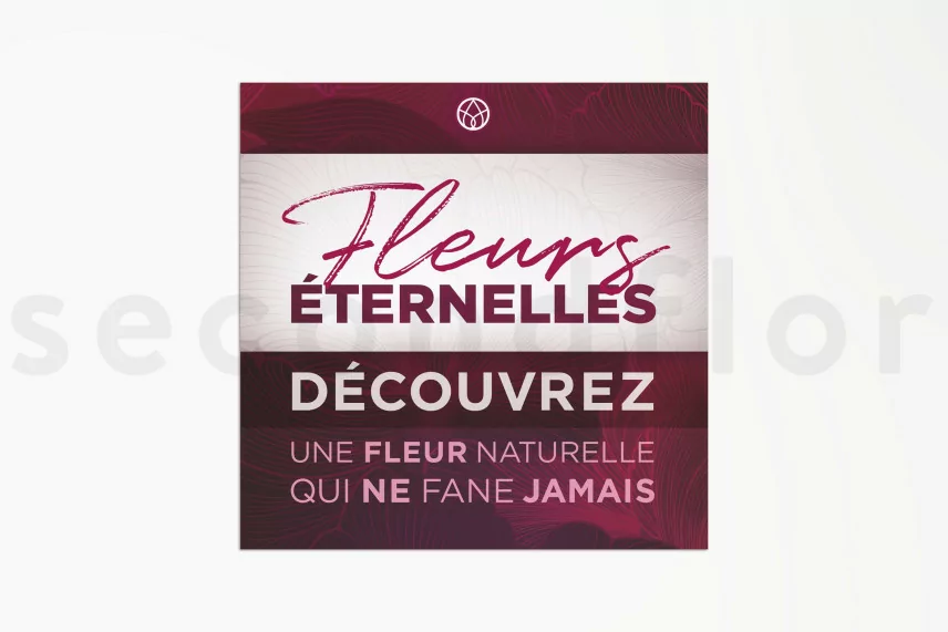 Flyer &laquo;Fleurs &Eacute;ternelles&raquo; (x100)