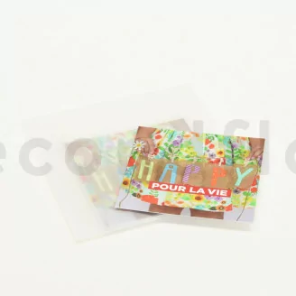 [FR] Message card &laquo;Happy pour la vie&raquo; (x10)