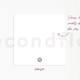 Cartes &agrave; message &laquo;Happy pour la vie&raquo; (x10)