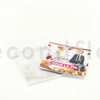 Cartes &agrave; message &laquo;Divorc&eacute;s pour la vie&raquo; (x10)