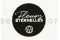 Stickers rond &laquo;Fleurs &Eacute;ternelles&raquo; Noir (x100) 2