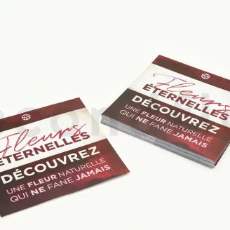 Flyer &laquo;Fleurs &Eacute;ternelles&raquo; (x100) - Disponible en 5 langues