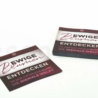 Flyer &laquo;Ewige Blumen&raquo; (x100) - 5 Sprachen erh&auml;ltlich
