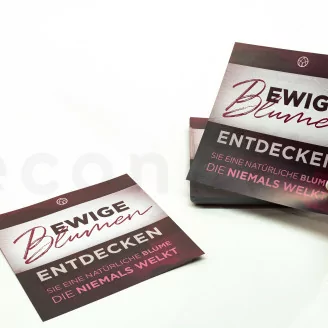 Flyer &laquo;Ewige Blumen&raquo; (x100) - 5 Sprachen erh&auml;ltlich