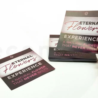 Flyer &laquo;Eternal Flowers&raquo; (x100) Available in 5 languages