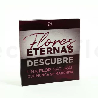 Flyer &laquo;Flores Eternas&raquo; (x100) Disponible en 5 idiomas