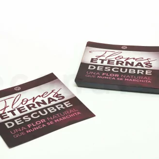 Flyer &laquo;Flores Eternas&raquo; (x100) Disponible en 5 idiomas