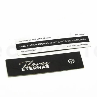 Etiqueta &laquo;Flores Eternas & Instrucciones&raquo; (x100) Disponible en 5 idiomas