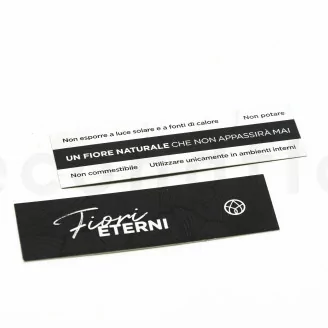 Etichetta &laquo;Fiori Eterni & istruzioni&raquo; - Disponibile in 5 lingue (x100)
