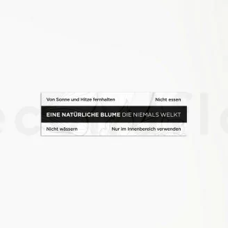 Labels &laquo;Ewige Blumen & Instructions&raquo; (x100)