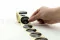 Stickers rotondi &laquo;Eternal Flowers&raquo; Nero (x100) 4