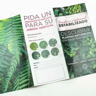 Flyer prospecci&oacute;n &laquo;Jardin Vertical preservado&raquo; (x100)