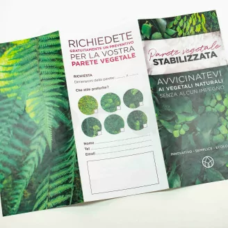Volantino prospezione &laquo;Parete Vegetale stabilizzata&raquo; (x100)