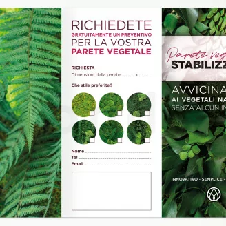 Volantino prospezione &laquo;Parete Vegetale stabilizzata&raquo; (x100)