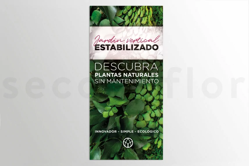 Flyer zur Kundengewinnung &laquo;Jardin Vertical preservado&raquo; (x100)