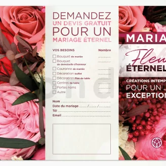 Flyer prospection &laquo;Mariage&raquo; (x100)