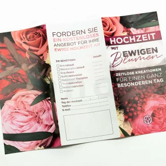 Flyer zur Kundengewinnung &laquo;Hochzeit&raquo; (x100)