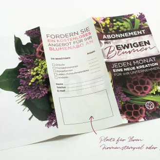 Flyer zur Kundengewinnung &laquo;Abonnement&raquo; (x100)