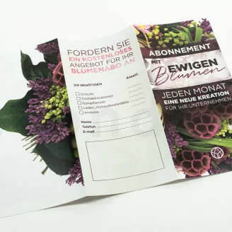 Flyer zur Kundengewinnung &laquo;Abonnement&raquo; (x100)