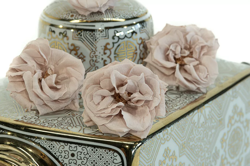 Rosa Silvestre preservada Gris (x12)