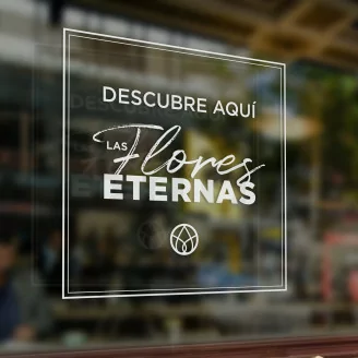 Window decal &laquo;Flores Eternas&raquo;