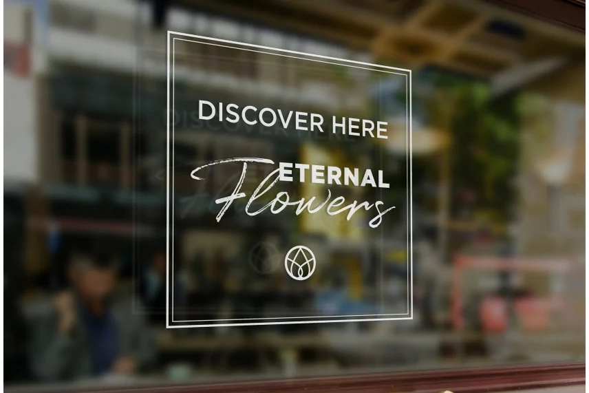 Window decal &laquo;Eternal Flowers&raquo;