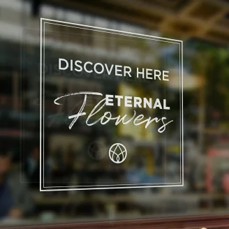 Window decal &laquo;Eternal Flowers&raquo;