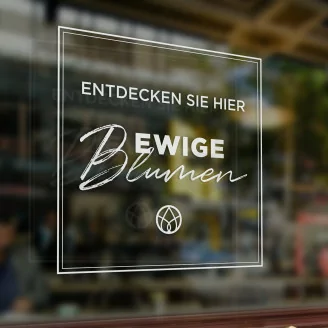 Fensteraufkleber &laquo;Ewige Blumen&raquo;