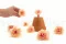 Garofano stabilizzato Pesca & Rosa (x8) 4