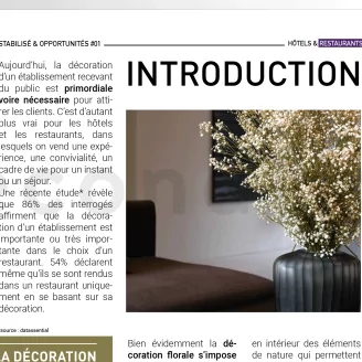 [G_FR_SF-DB-5_E]Konservierte Pflanzen & M&ouml;glichkeiten n&deg;1 - &laquo;Hotels & Restaurants&raquo;