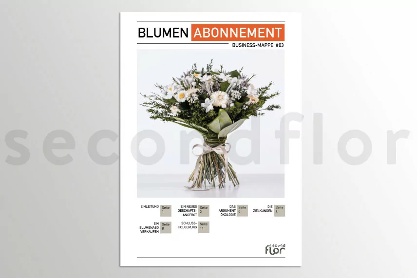 [G_DE_SF-DB-3_E] Gesch&auml;ftsmappe 3 - &laquo;Blumen Abonnement&raquo;