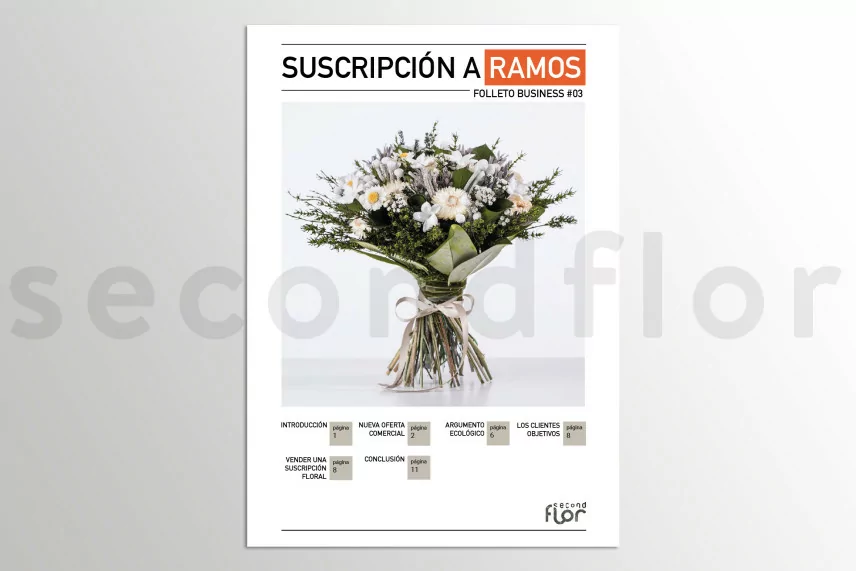 [G_ES_SF-DB-3_E] Gesch&auml;ftsmappe 3 - &laquo;Blumen Abonnement&raquo;