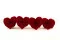 Rose stabilis&eacute;e Forme C&oelig;ur Rouge (x4) 2
