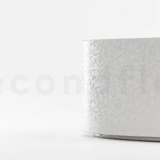 Round Box of preserved Roses White (Size M)