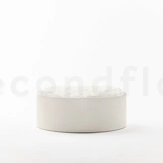 Round Box of preserved Roses White (Size L)