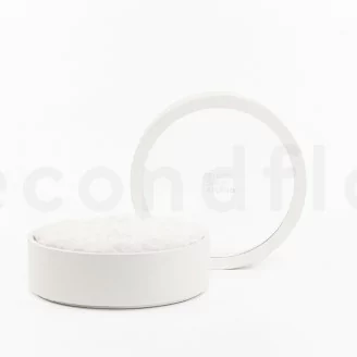 Round Box of preserved Roses White (Size L)