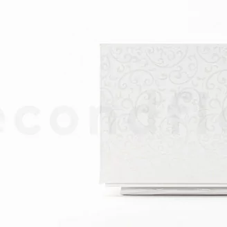 Square Box of preserved Roses White (Size M)