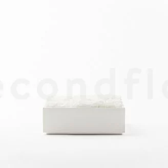 Square Box of preserved Roses White (Size L)