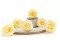 Rose stabilis&eacute;e XL Jaune Pastel (x6) 2