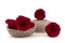 Konservierte Rose XL Rot (x5) 9