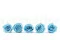 Rose stabilis&eacute;e XL Bleu Clair (x5) 4