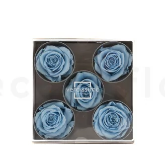 Konservierte Rose XL Hellblau (x5)