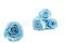 Rosa stabilizzata XL Blu chiaro (x5) 9