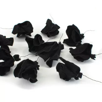 Posy Feuilles Tipuchina stabilis&eacute;es Noir (x10)