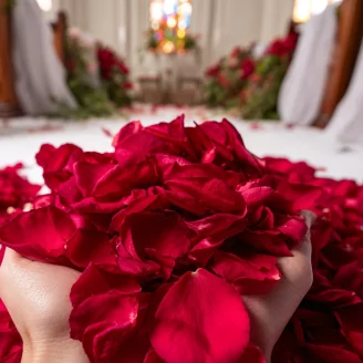 P&eacute;tales de Rose stabilis&eacute;s Rouge