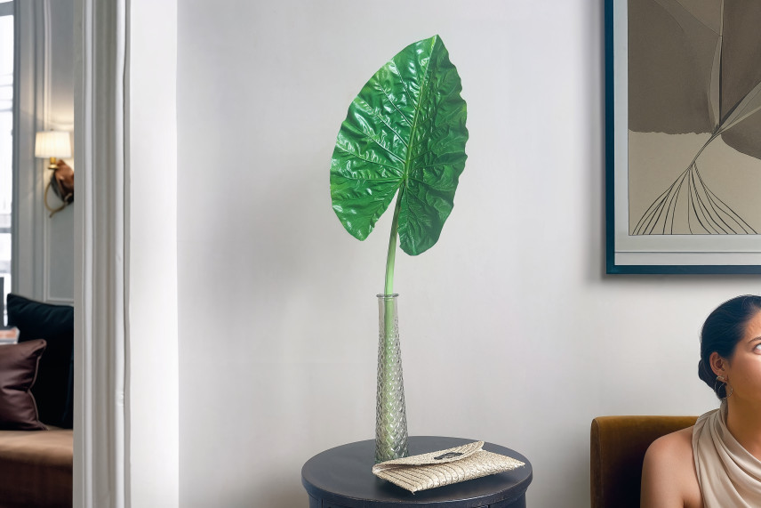 Foglia di Alocasia Artificiale - Verde