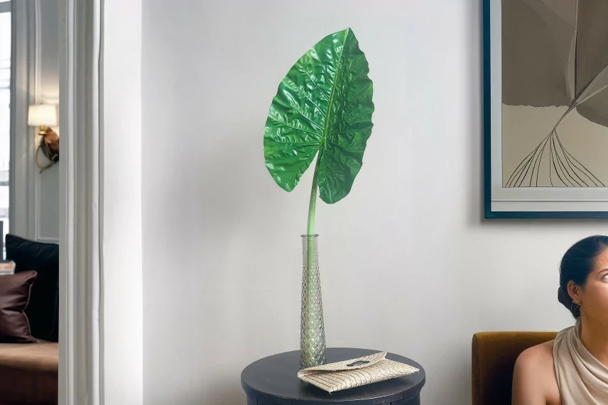 Foglia di Alocasia artificiale